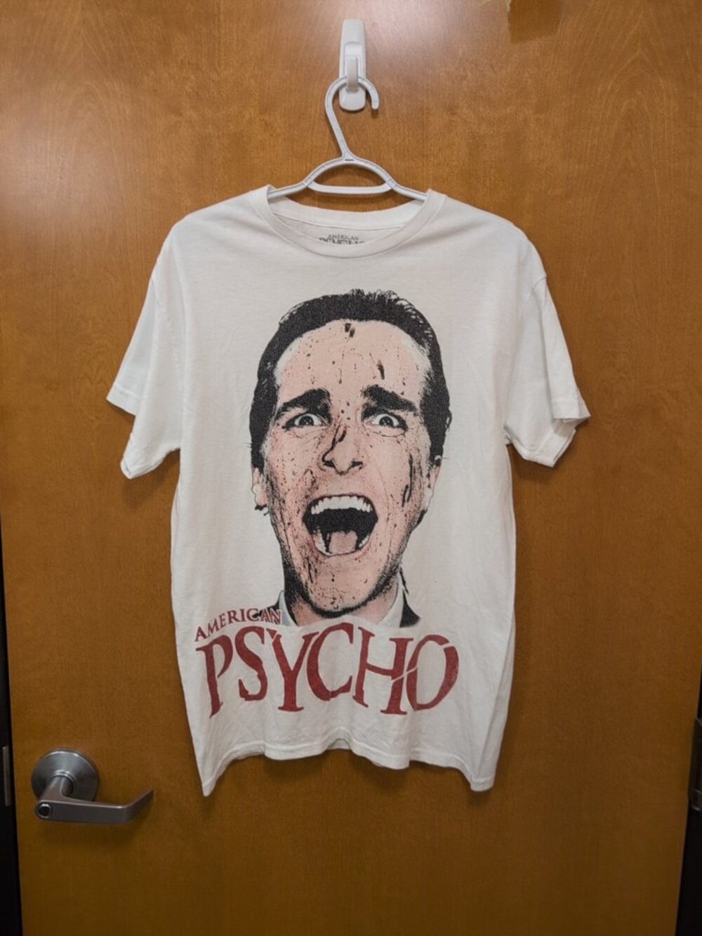 American Psycho Patrick Bateman Shirt Men's Medium Tee Graphic Print White - Picture 1 of 7